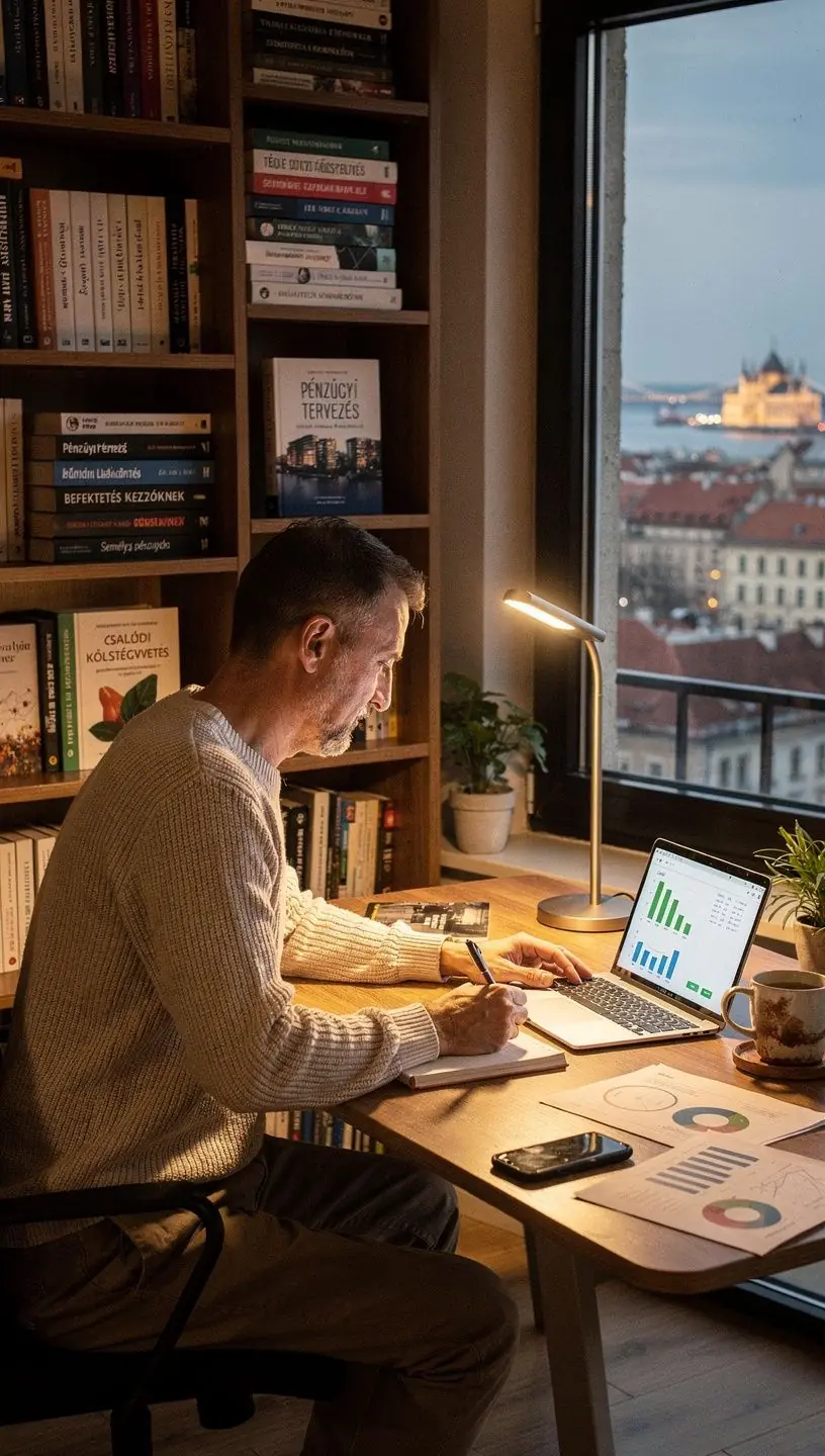 Szakértői tanácsadás során készült kép, ahol a pénzügyi tanácsadó beszél.