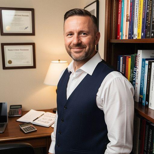 Szakértői tanácsadó, aki pénzügyi tippeket ad egy csoport fiatal felnőttnek.